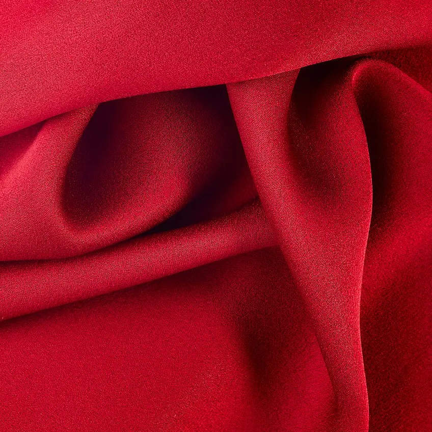 Tissu satin en mélange d'acétate et de viscose Tissu satin en acétate