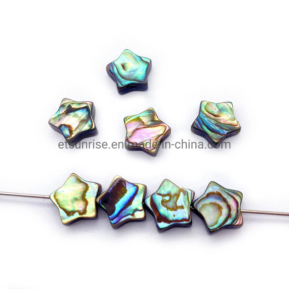 Semi Precious Stone Natural Abalone Shell Water Drop Paua Shell Heart-Shaped Loose Bead DIY Necklace Earring Accessories Jewelry<Esb01797>