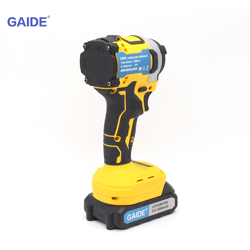 Factory New Handheld Anti-Slip Impact Cordless Wrench with 2.0ah 18V 21V