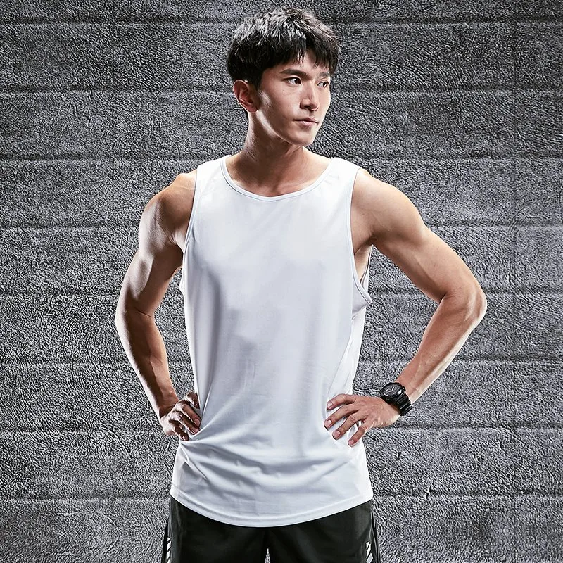 Fitness Tank Top Men Running Sports Wear Blank Sleeveless Singlet Custom Logo Muscle Man Gym Vest
