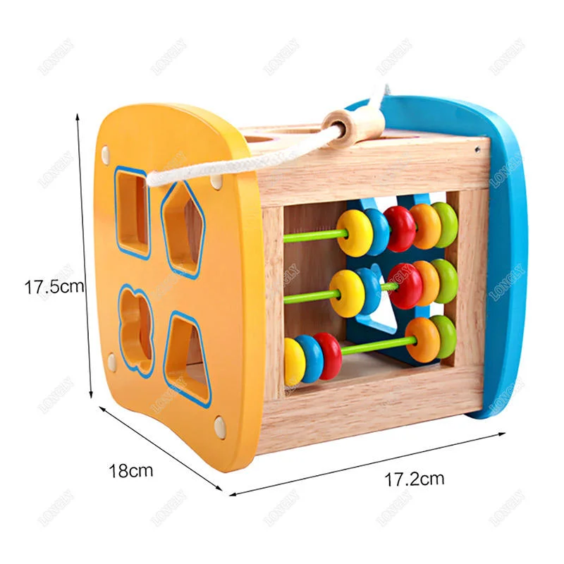 Kinder Intelligente Würfel Holzform Sortierer Holzspielzeug