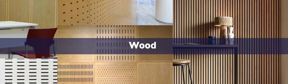 AG. Acoustic New Sound Absorption Materials Timber Perforated MDF Wall Covering for Reception Hall