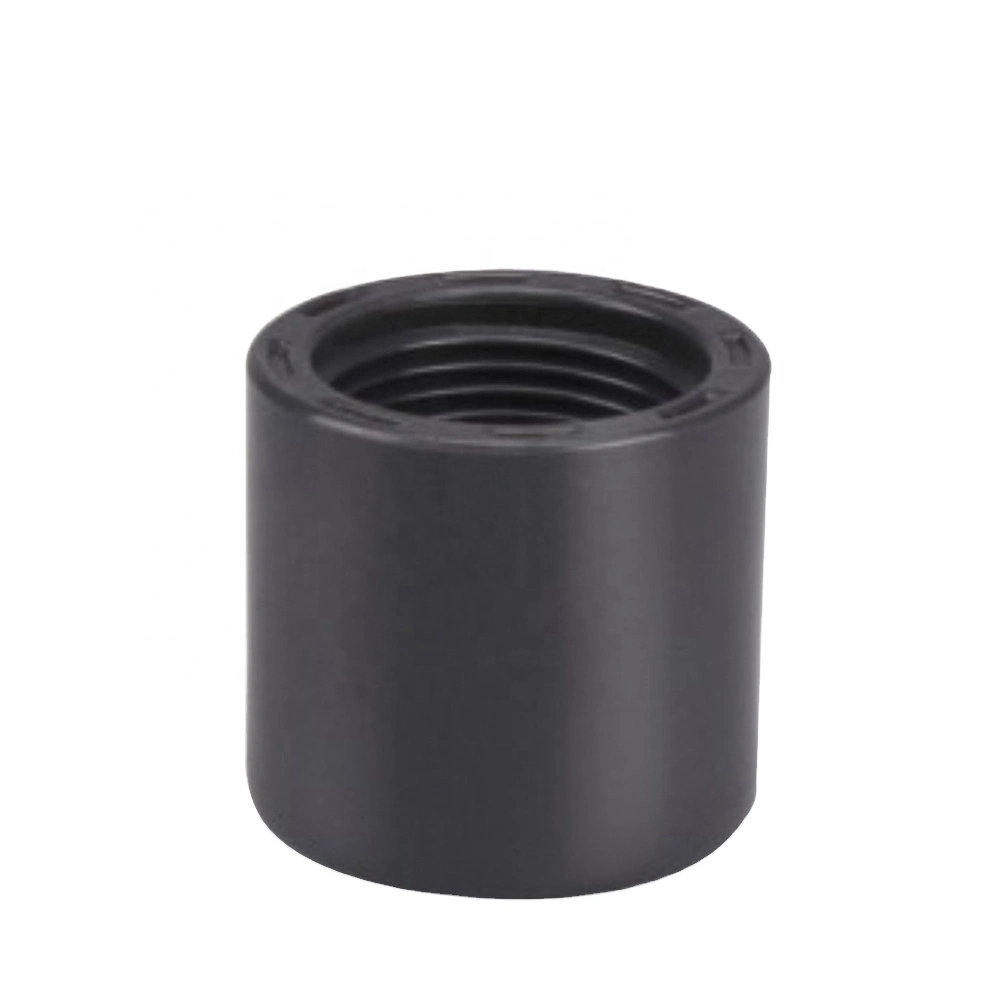 Dark Grey Color Sch80 PVC Pipe Fittings Brass Male Thread Coupling