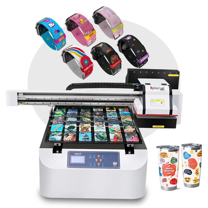 Heißer Verkauf tragbarer Drucker UV Flachbett-Drucker A1 Größe 6090 Für Visitenkarten-Banner-Druck UV-Digitaldrucker