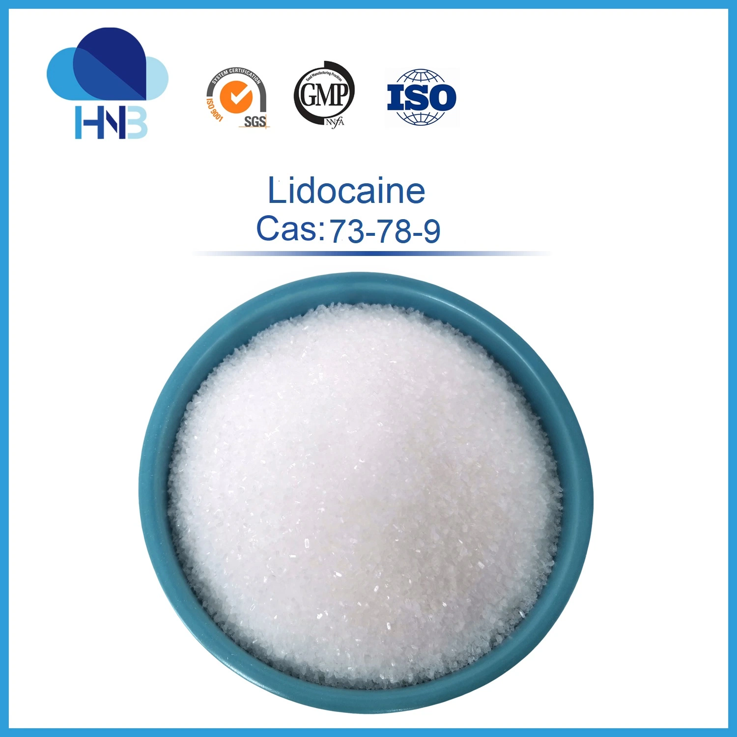 Manufacturer Supply CAS 73-78-9 99% Lidocaine HCl Powder