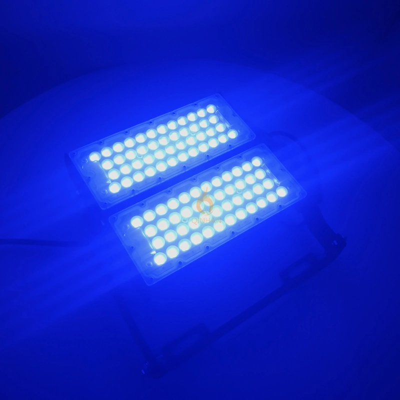 10000K 12000K 20000K de temperatura de color LED blanco+470nm LED azul IP65 LED 200W de luz de la decoración del acuario AC100V 230V 277V 305V de tensión de trabajo