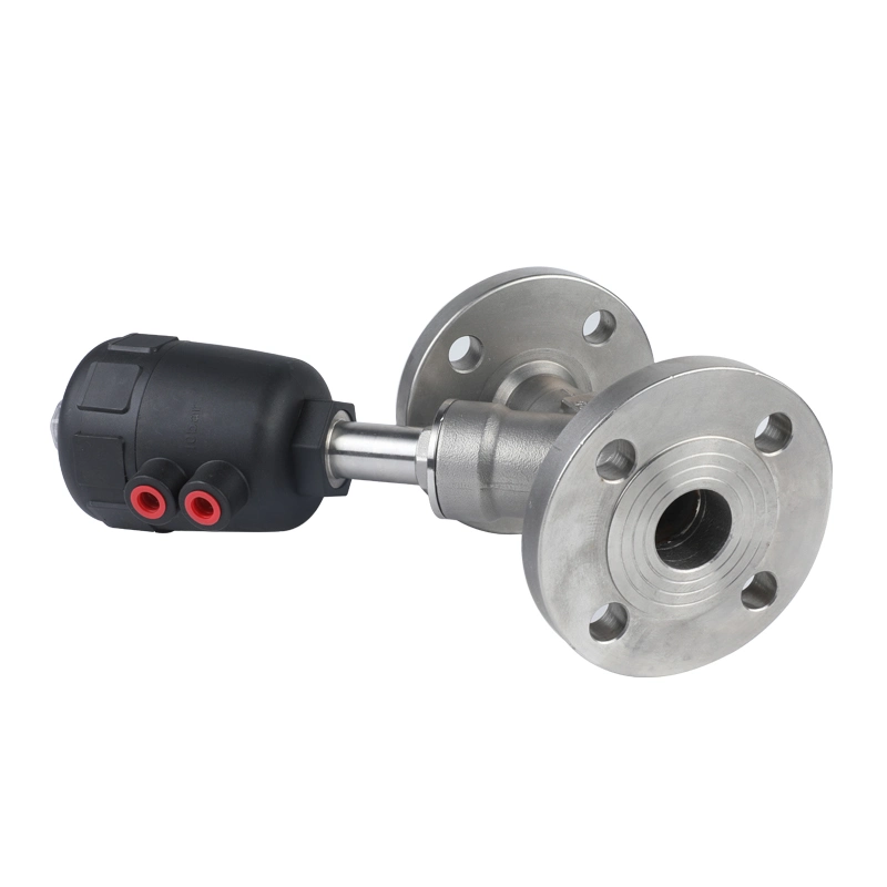 1 Inch DN25 Steam Cylinder Y-Type High quality/High cost performance  Flanged Angle Seat Valve