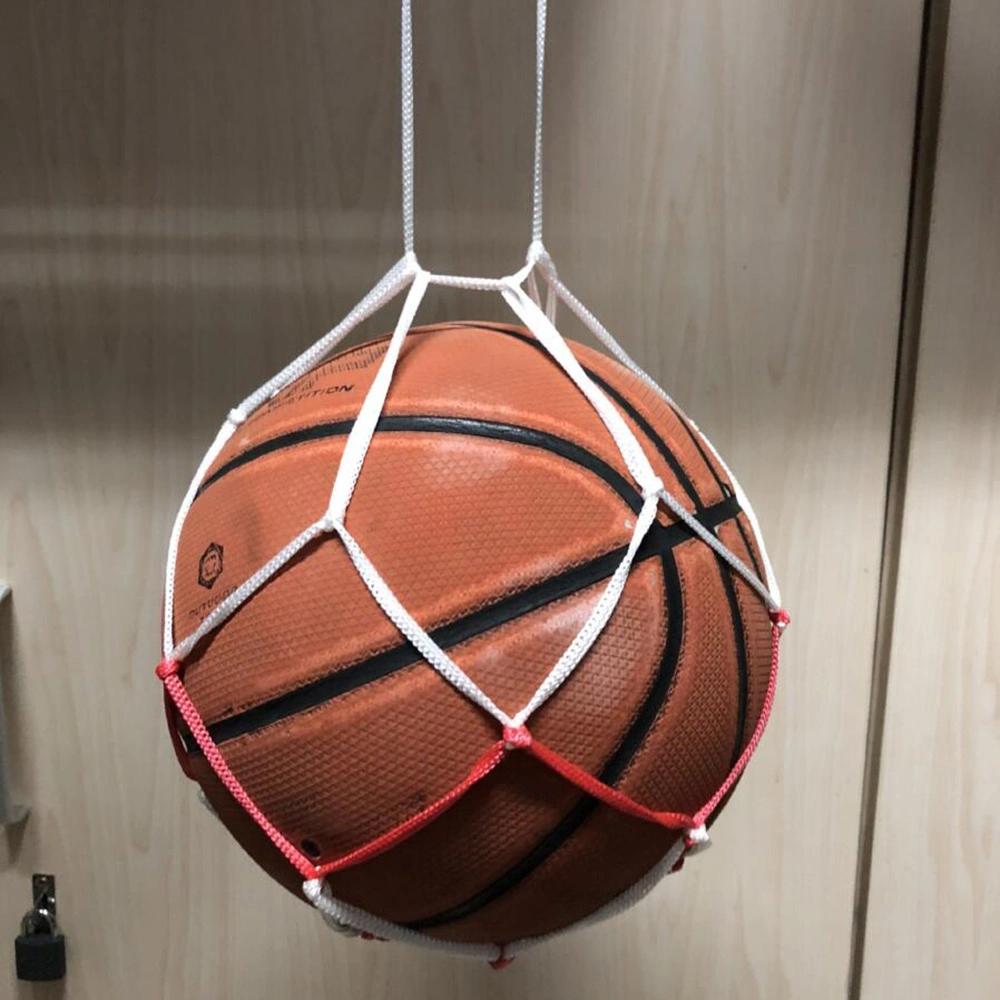 Single Ball Carrier Football Accessories Basketball Nylon Mesh Net Bag for Carrying Baseball Volleyball Soccer Wbb12991