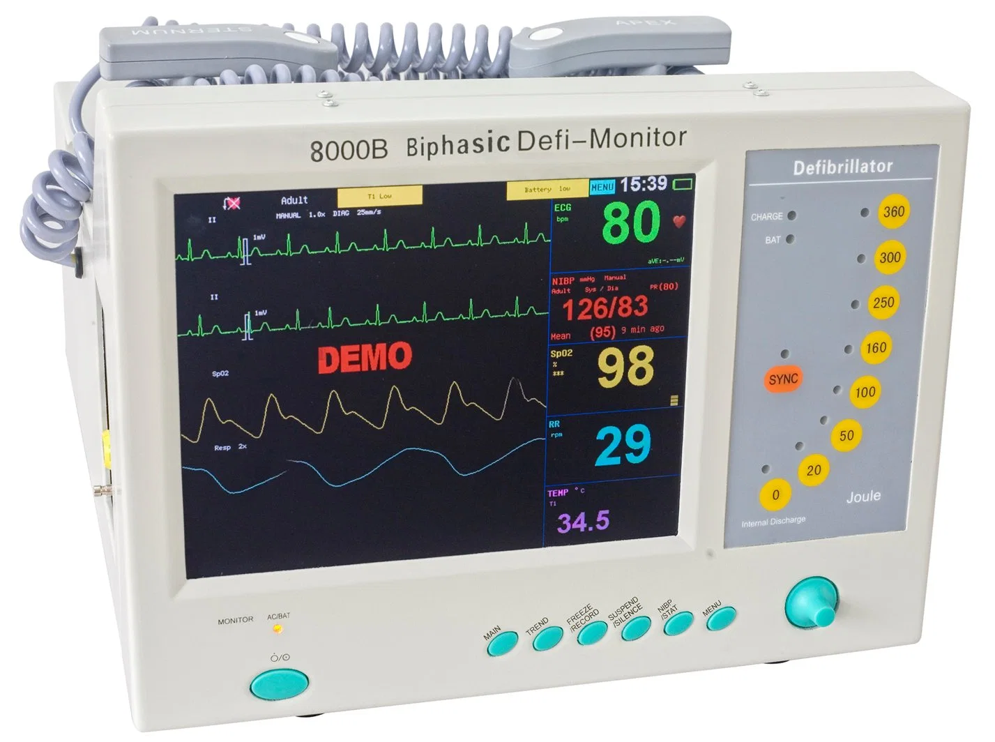 Medical Equipment Hospital Use Emergency Smart Hospital Automatic External Portable Defibrillator for Ambulance