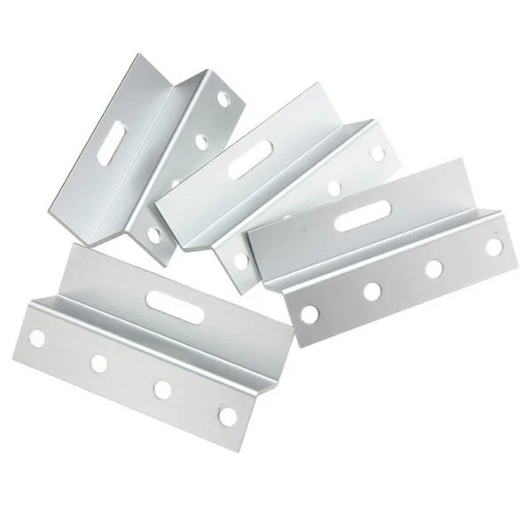 OEM 45 Degree Galvanized Stainless Steel Aluminum L Z Shape Flat Industrial Metal Right Slotted Corner Angle Wall Bracket