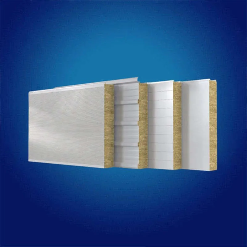 High quality/High cost performance  1-6m 120kg/M3 Length Prefabricated Building Material Rock Wool Board Rockwool Sandwich Panel