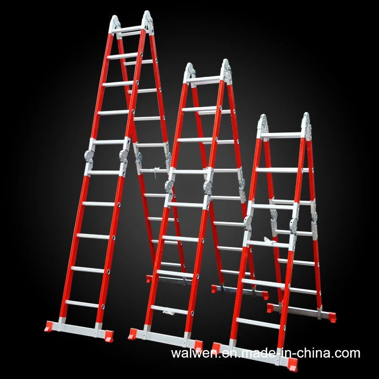 2.7m to 8.7m Meters FRP FRP Multi-Purpose Joint Ladder/Fiberglass Foldable Step Ladder