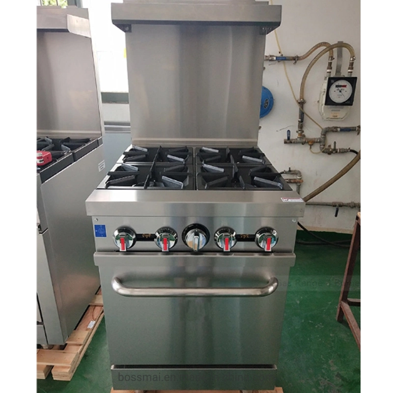 6 equipamento de cozinha queimadores de Fabricante de Equipamento de catering a gama de cozinha fogão a gás a gama de gases com gases com efeito de estufa