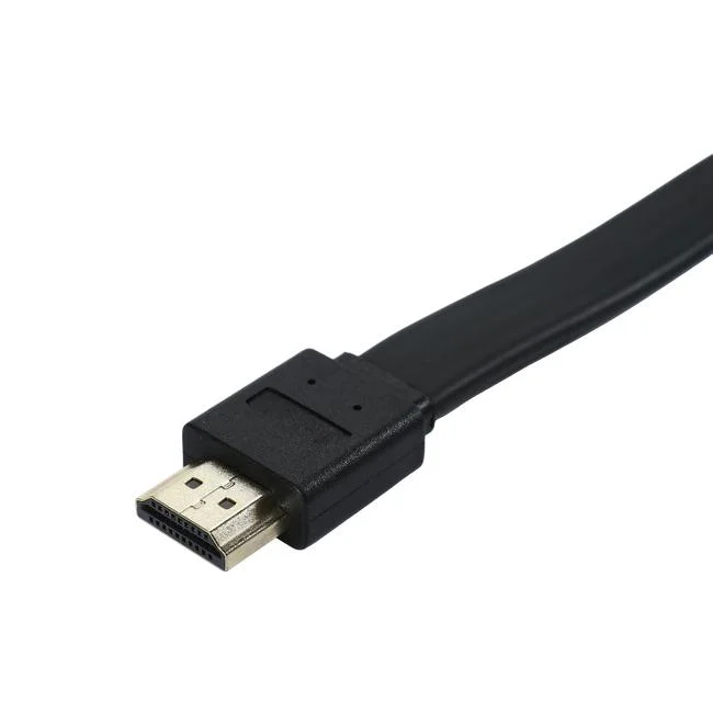 4K HDMI Male to Male Flat Cable Black