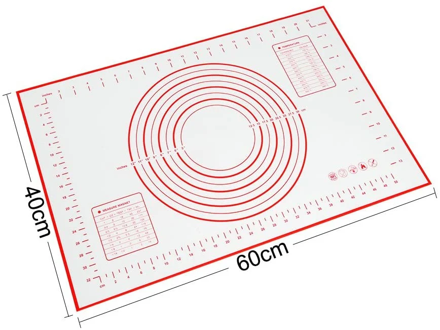 Food Safe Kitchen Chopping Mat Non Stick Dough Pastry Mats Silicone Mats for Rolling and Baking