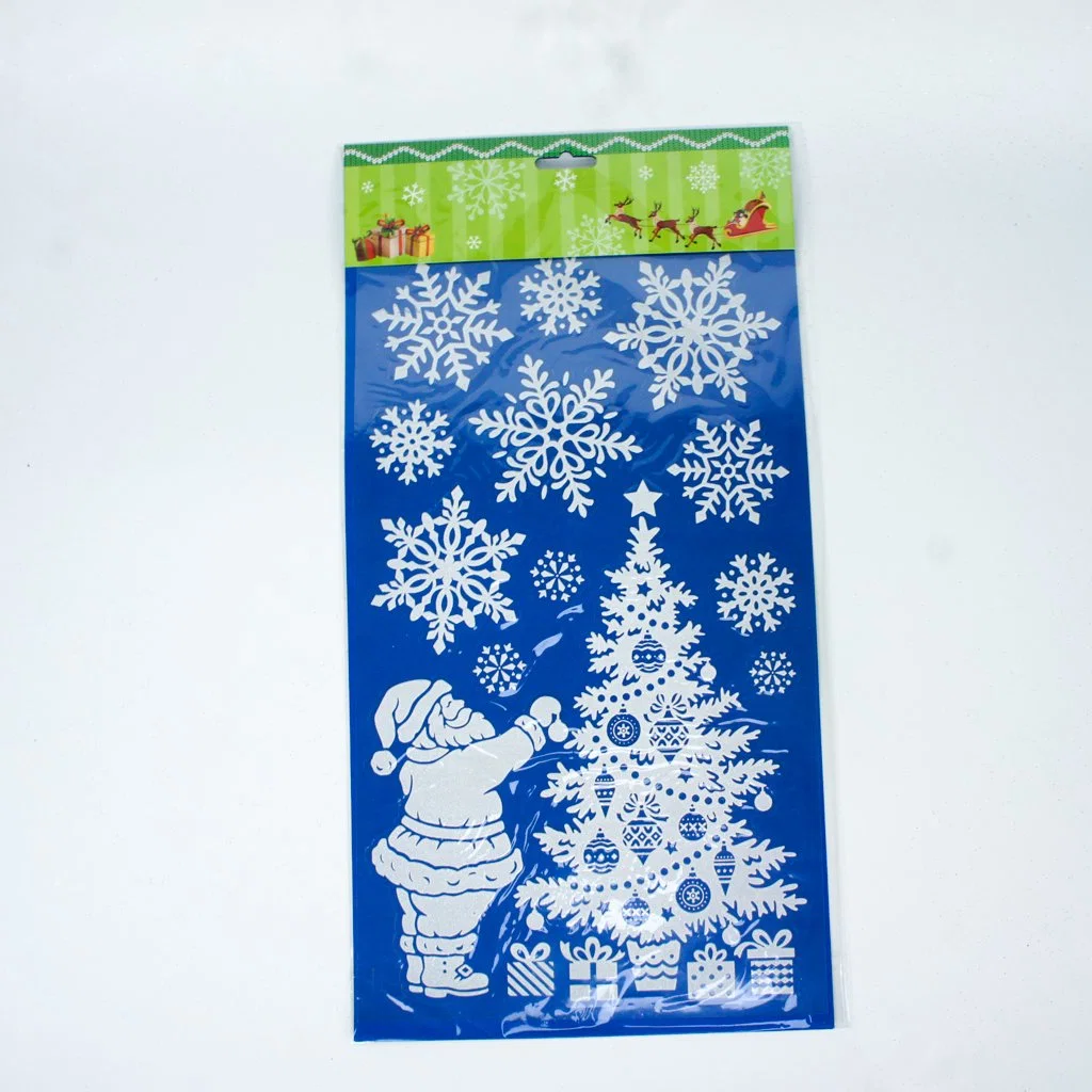 De nouvelles décorations de Noël porte et fenêtre Stickers Stickers muraux flocon de neige