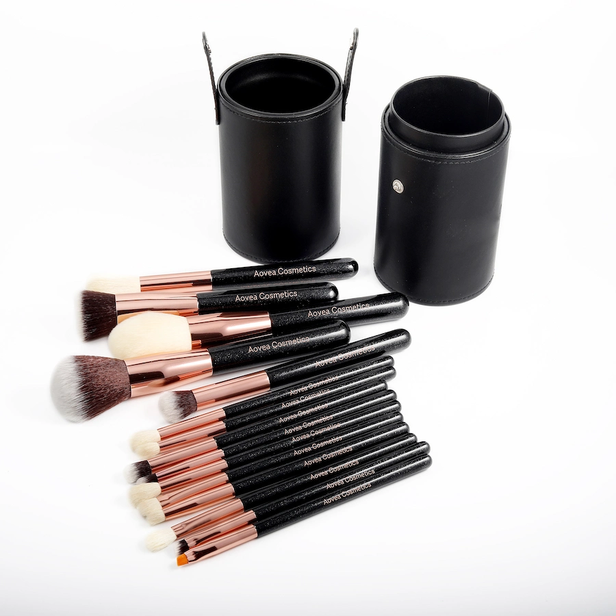 Customized OEM 15 Piece Makeup Brush Holder Organizer