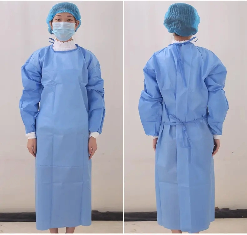 Medical Supply Doctor Gown Disposable Surgeon Gown PP PE Non Woven Surgical Gowns