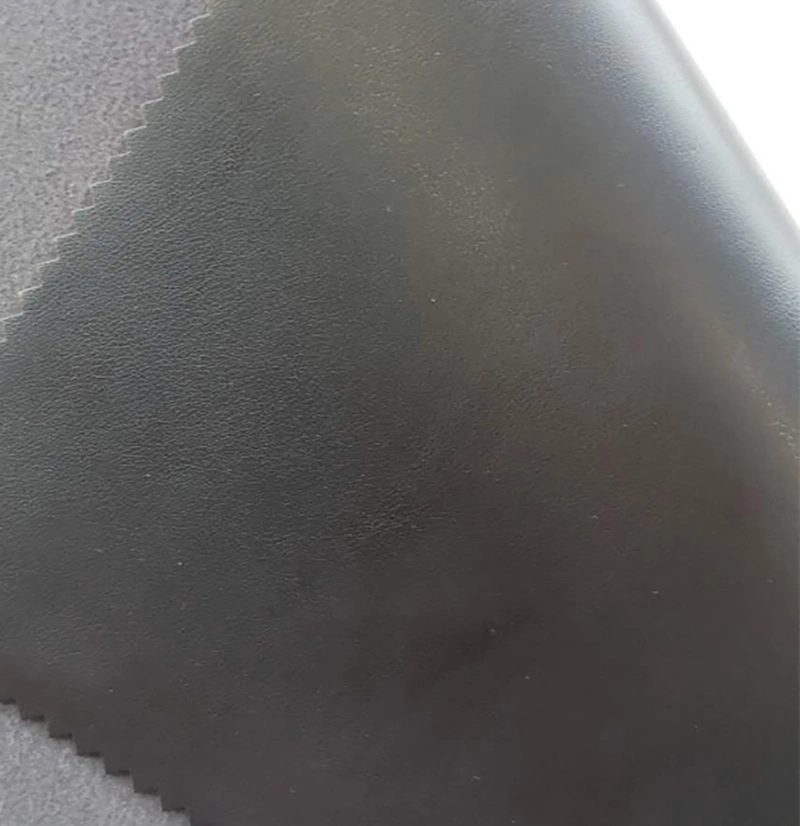 0.8Mm Handfeeling PU en cuir souple de couleur noire pour les gants en cuir artificiel