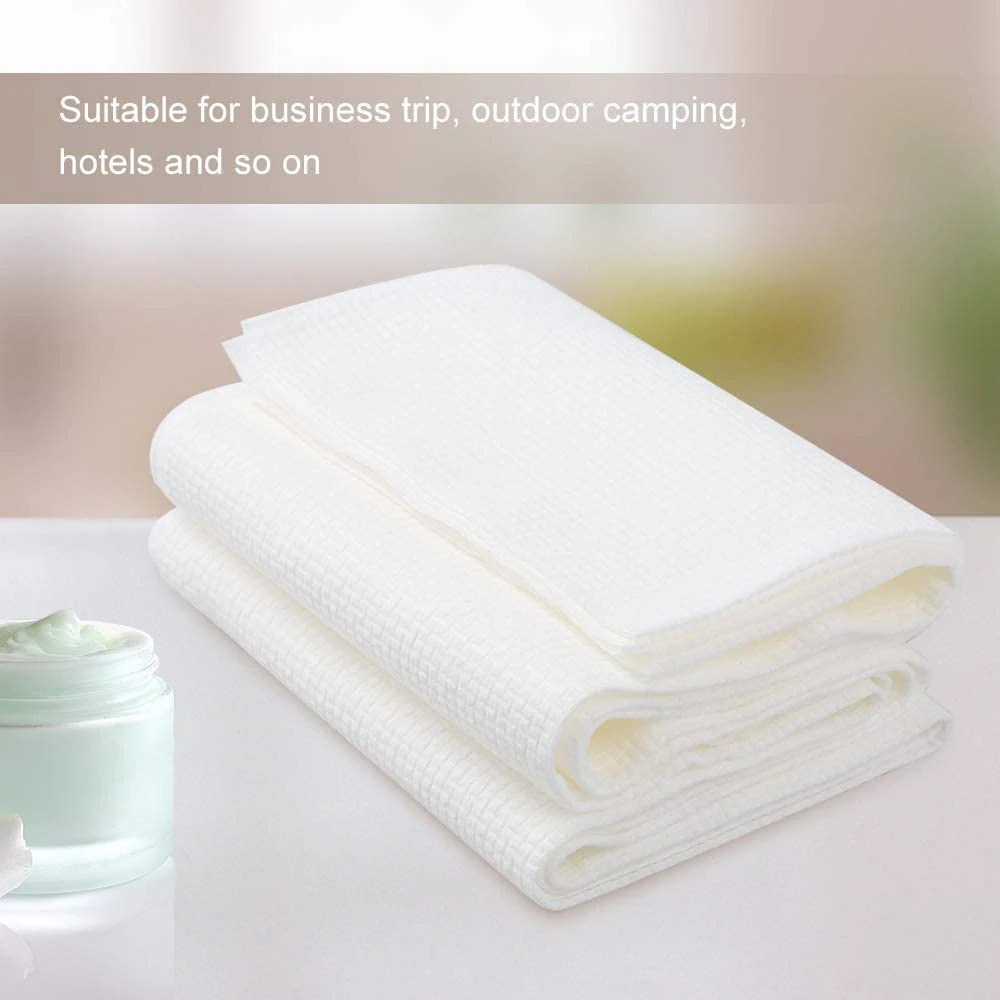 Toalhas de banho OEM Hotel SPA Travel altamente absorventes Banho descartável Toalhas de algodão conjunto de toalhas