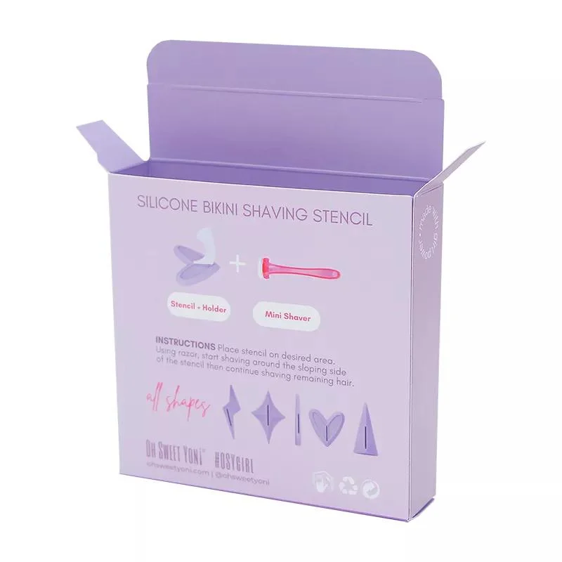 Factory Custom Logo Printed Art Paper Women Shaver Cosmetic Makeup Tool Packaging Gift Box