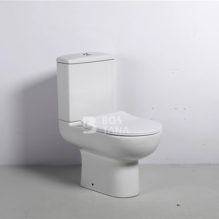 Amazon Hot Sale Bathroom Sanitaryware Wc Ceramic P-Trap Two Piece Toilet