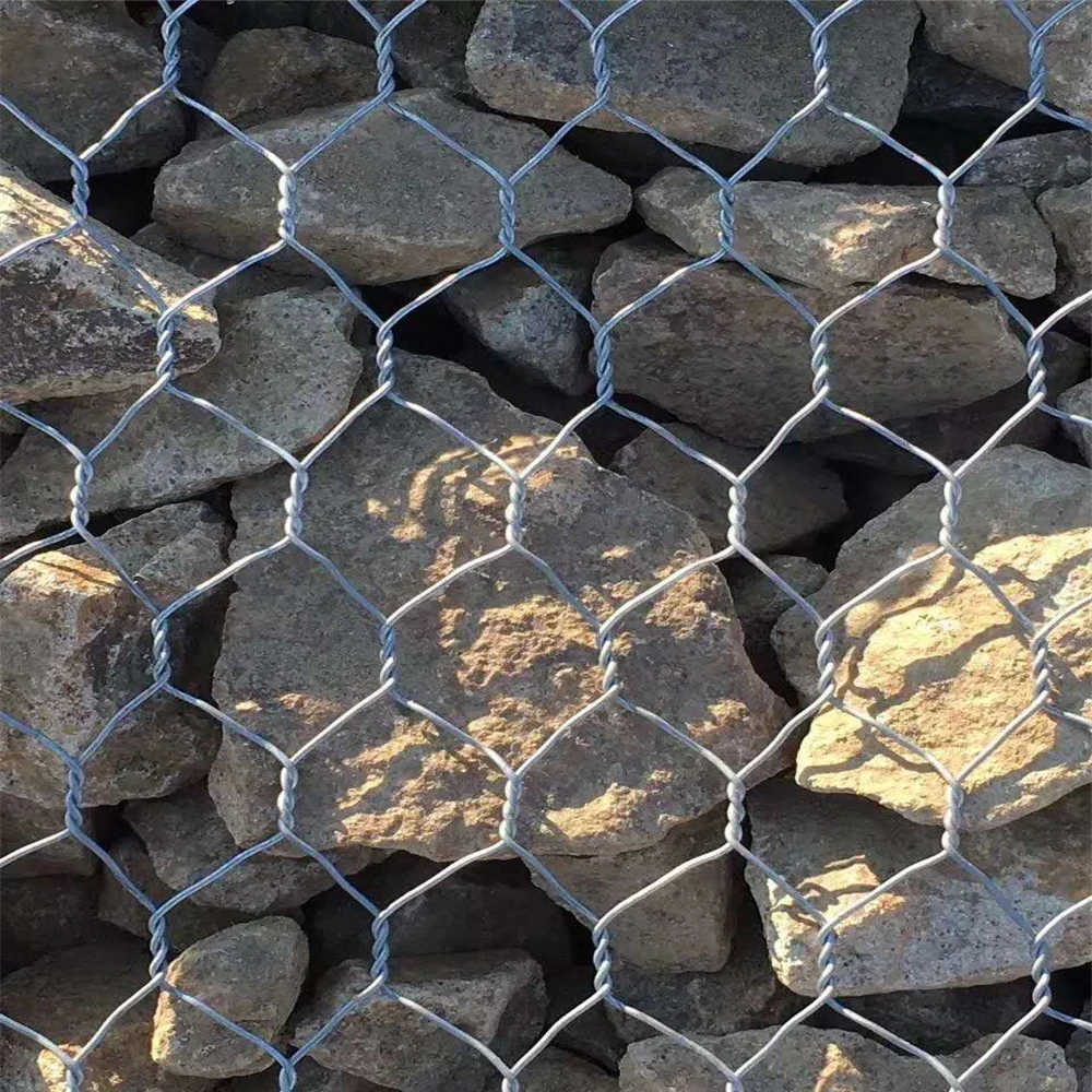 3.2mm Hot DIP Galvanized Gabion Mesh Box Export to Middle East