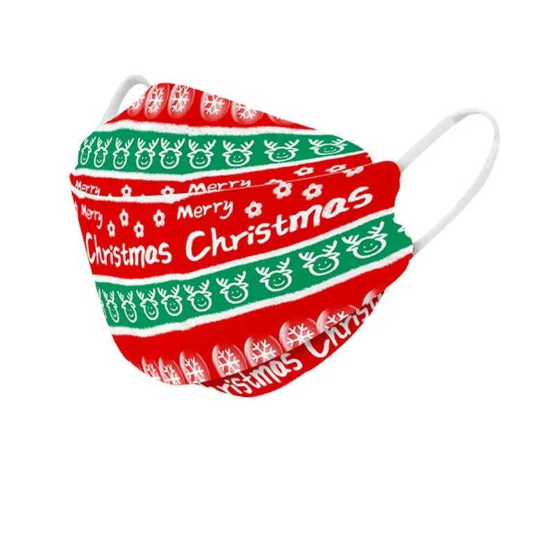 Custom Printed Disposable Nonwoven Korean Kf94 Face Mask christmas Mask