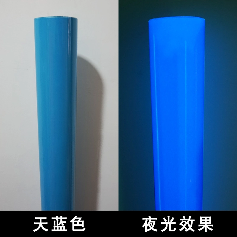 2-12 Hours PVC Printable Photoluminescent Vinyl Glow in The Dark Vinyl for Digital Printing