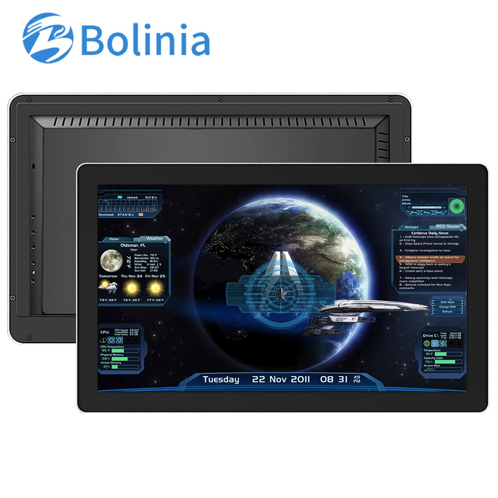 شاشة IPS1366*768 HDMI VGA AV BNC IPS مقاومة شاشة لمس معدنية TFT مثبتة على الحائط مزودة بـ ODM Industrial 	شاشة LCD مزودة بتقنية IPS من المصنع