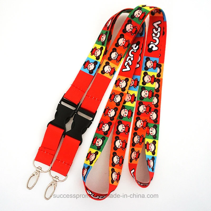 Customized Size and Logo Printed Lanyard for Promotion