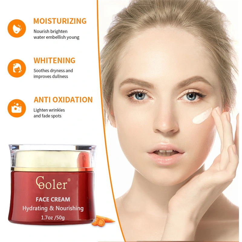 Heißer Verkauf Private Label Hautpflege Natürliche Organische Aufhellung Reparatur Feuchtigkeitsspendende Vitamin C Gesichtscreme