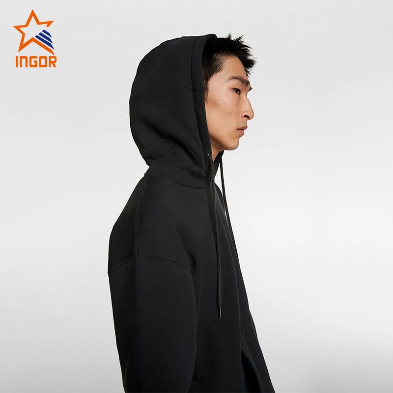 Ingorsports Wholesale/Supplier Clothing Original Factory Clothes Hoody Custom Logo Solid Plain Blank Pullover Hoodie