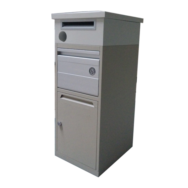 Outdoor Wall Mounted White Cast Aluminum Mailbox with Post Letter Box