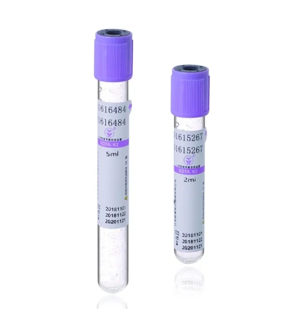 Disposable Glass EDTA Vacuum Blood Collection Test Tube