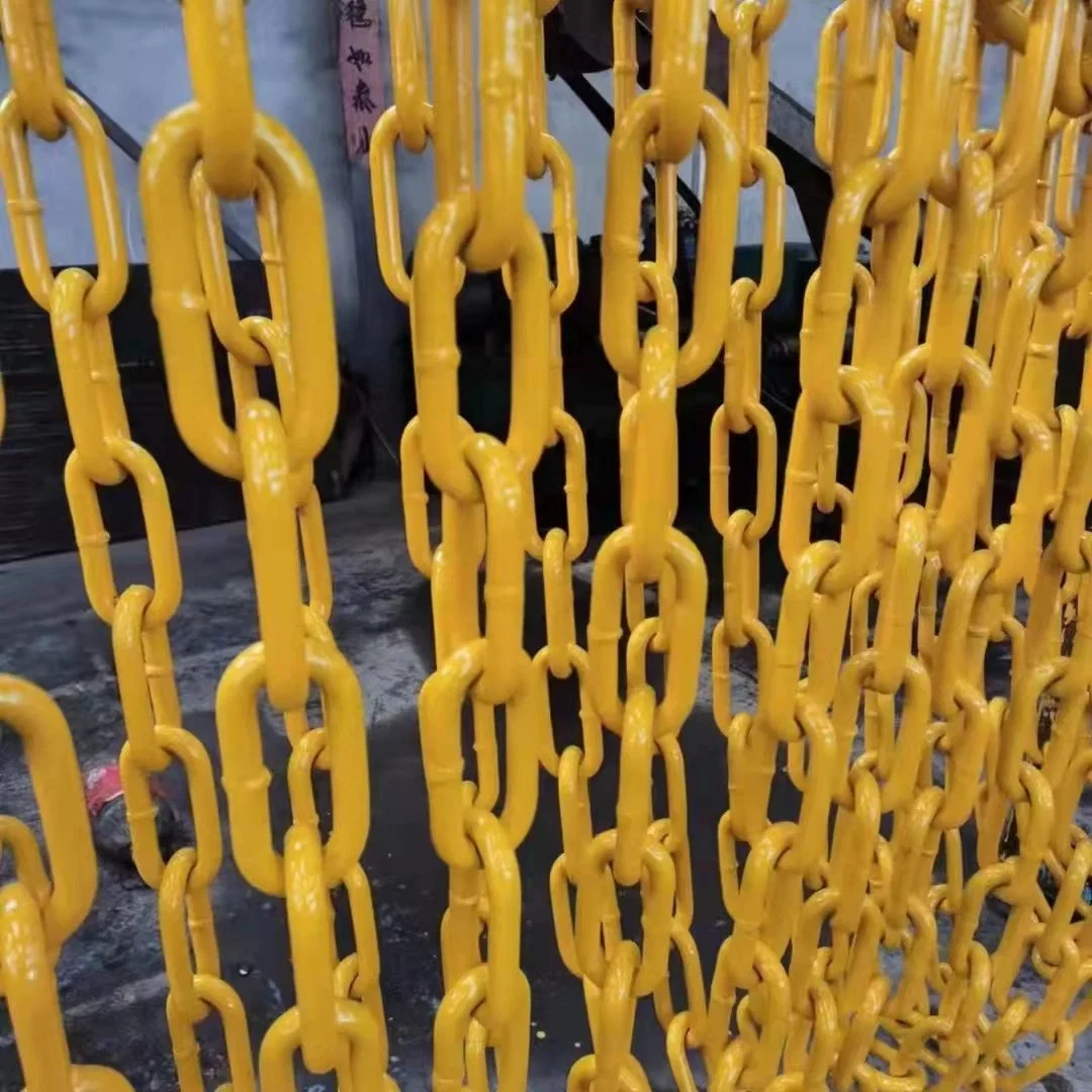 G80 12*64/14*80/19*100mm Lashing Chain for Car Binding and Port Lashing