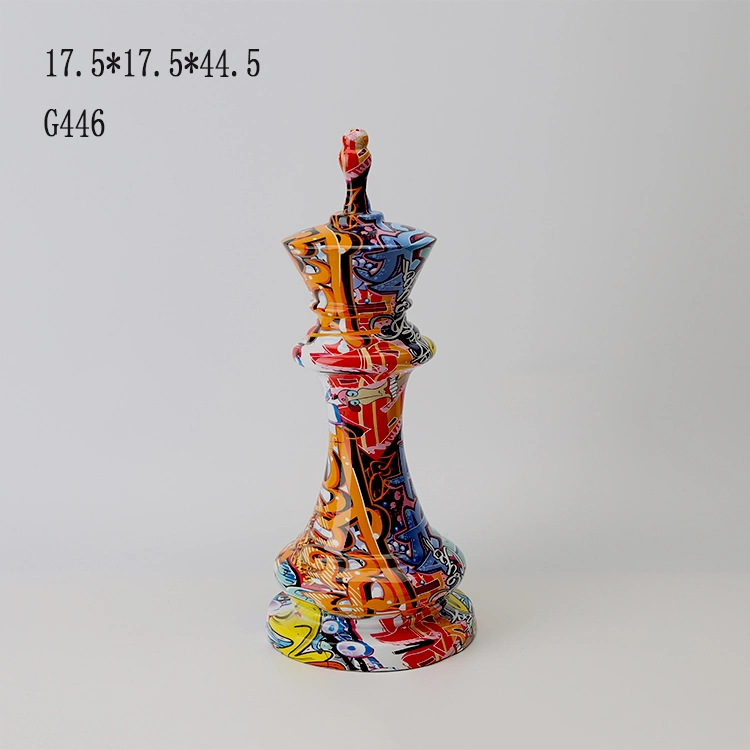 Kaws Resin Chess Sets Souvenir Resin Crafts on Table for Office and Home Decoration