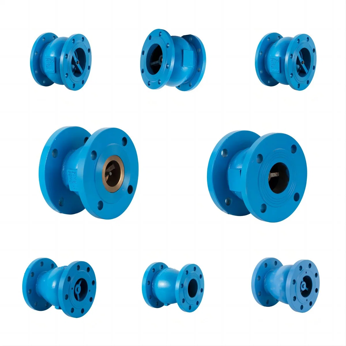 Nozzle Check Valve Ductile Iron Double Flanged Spring Loaded Silent Check Valves for Pump Pn16