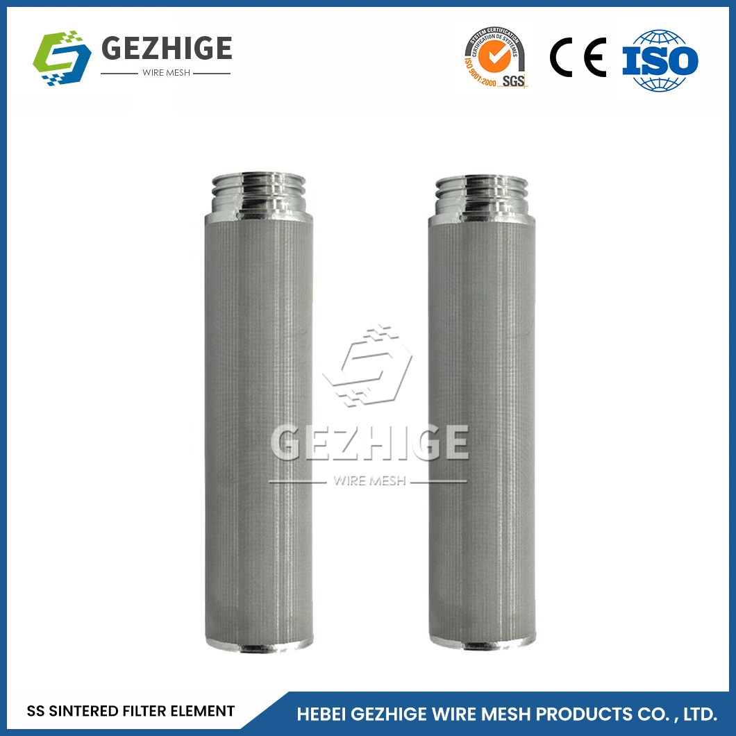 Gezhige 2 UM sintered Mesh تصفية التصنيع 220 الواجهة متعددة الطبقات مصفى شبكي ساترنبين الصين 2-6 طوابق قرصوف من الفولاذ المقاوم للصدأ عنصر الفلتر