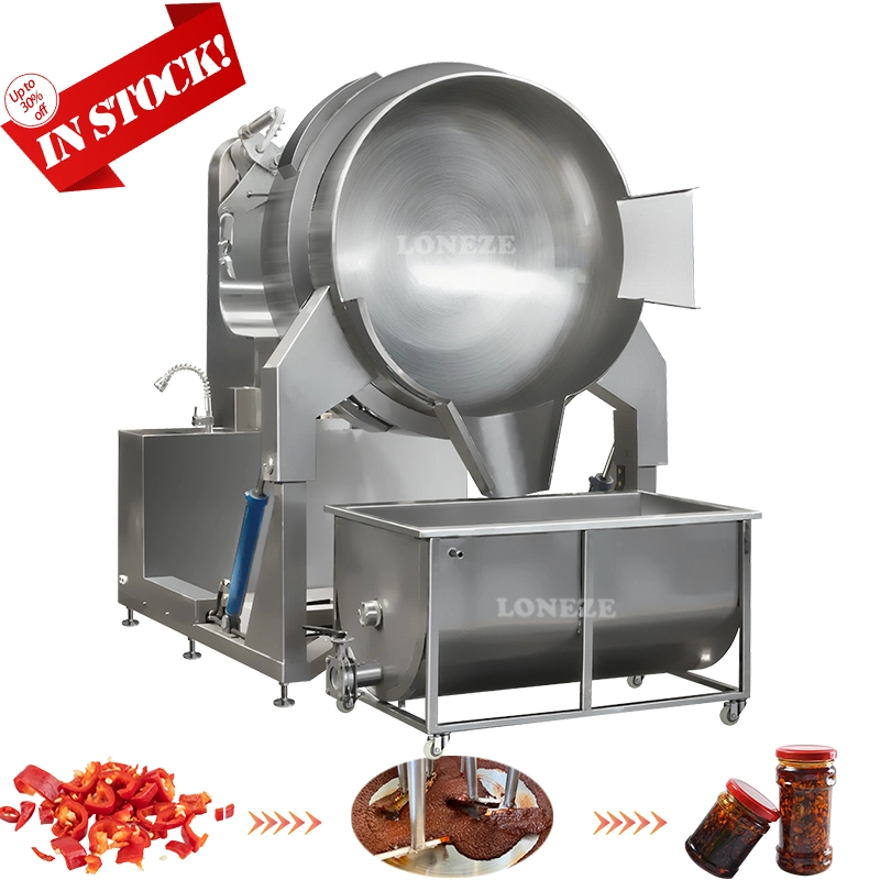 100 L- 800 L Industrial Electrical Double Layer Planetary Cooking Kettle with Mixer Machine