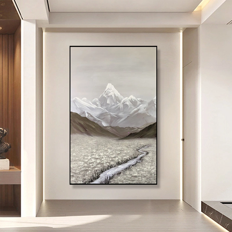 Mountain Scenery Hua Hand-Painted Oil Painting Custom Oil Painting for Sale