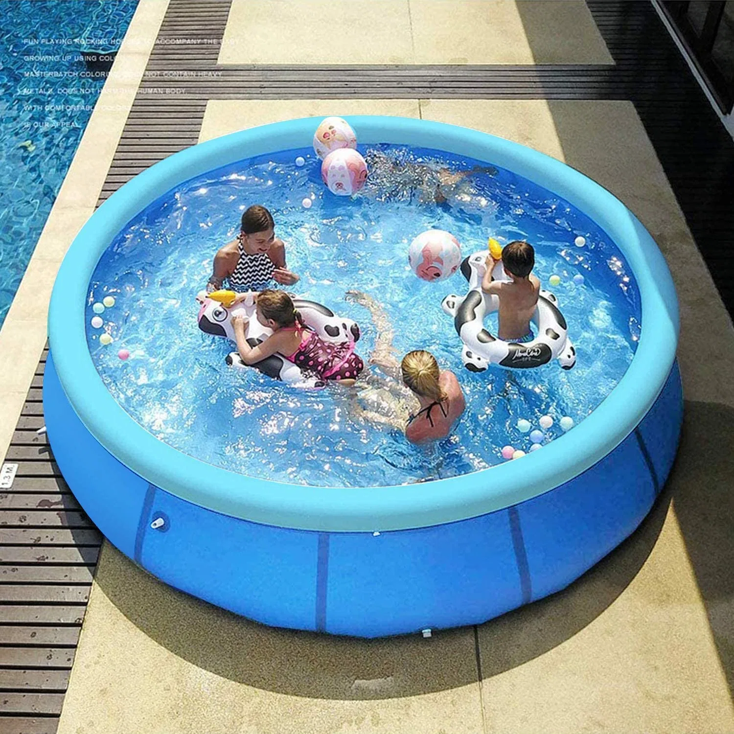 Inflatable PVC Round Swimming Pools for Family