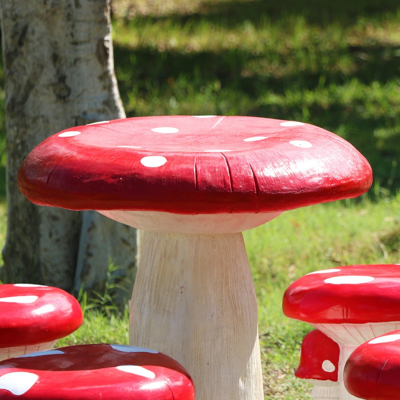 Modern Garden Decorations Large Mushroom Shape Stool Chair