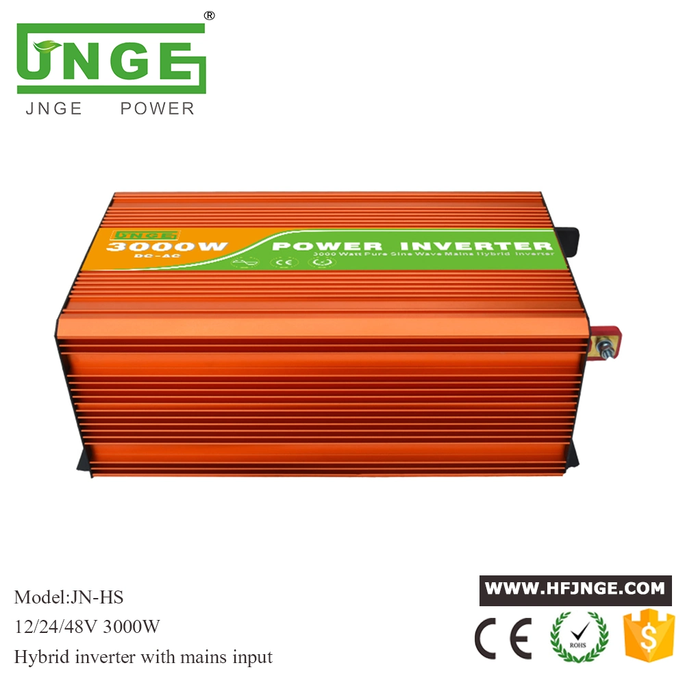 3000W 48V Hybrid Pure Sine Solar/PV Power Inverter With AC Bypass Mode(Auto or Manual Switch Between DC or AC Priority First for Off Grid System)