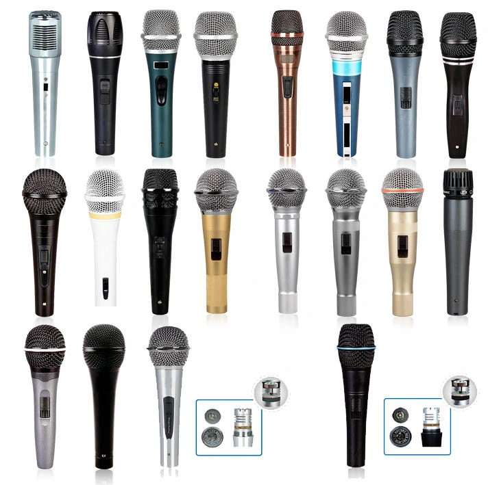 Professional Wire Wireless Dynamic Microphone/Handheld Headset Microphone/VHF UHF Recording Microphone