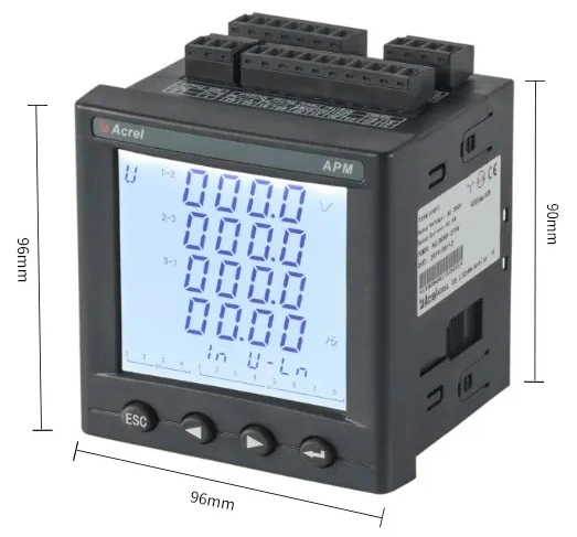 690V Max Three-Phase Power Analyzer Meter with Harmonic Temperature Humidity RS485 Ethernet Profibus-Dp