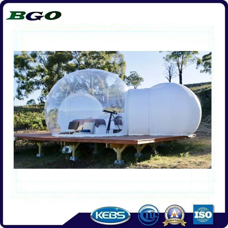 El aire de PVC Piscina Camping Hotel de lujo en la Carpa Carpa de burbujas inflables