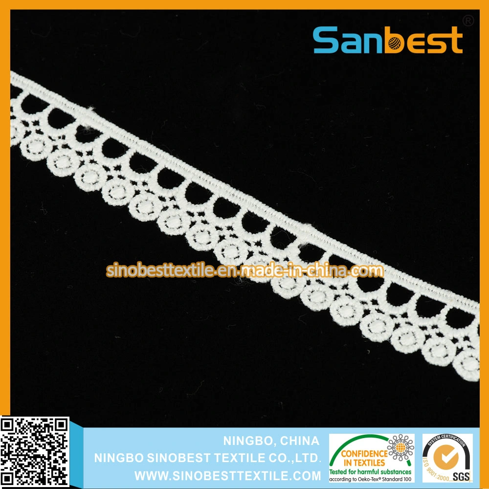 100% Polyester Laces for Dress in Fashionable Designs