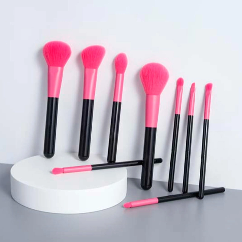 New Fashion Luxury Pink Color Makeup Brush Set Private label Cosmetics Kits 9PCS in One