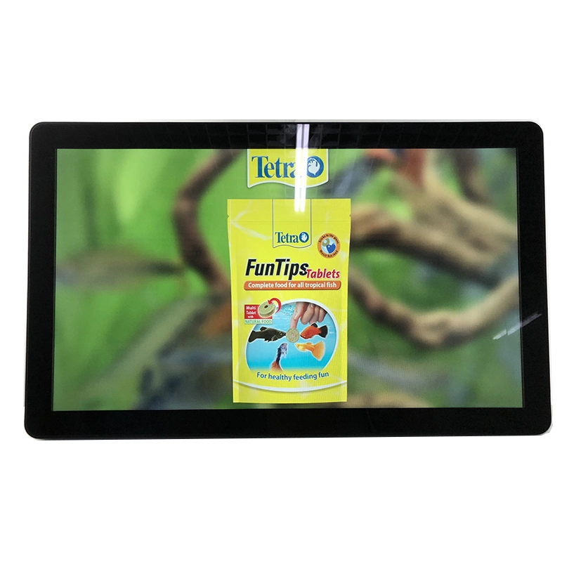 15.6-Inch Desktop Remote-Controlled Video Automatically Plays Video Digital Photo Frame with a Security Lock on The Wall